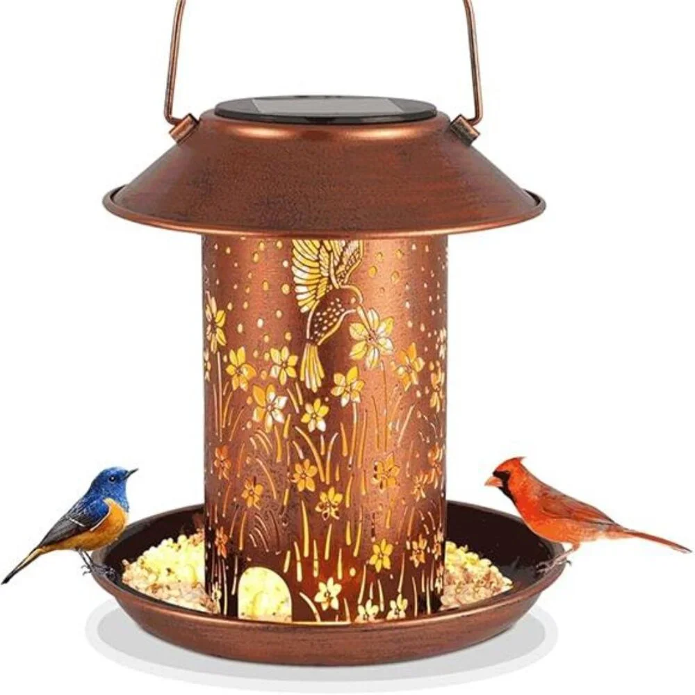 Bird Feeders for Outdoors Hummingbird Solar Lanterns Outdoor Waterproof Hanging